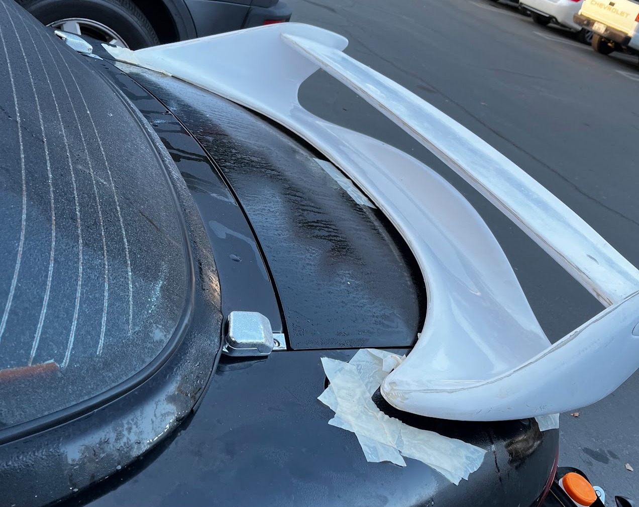 Example of how I lined up tape for mounting